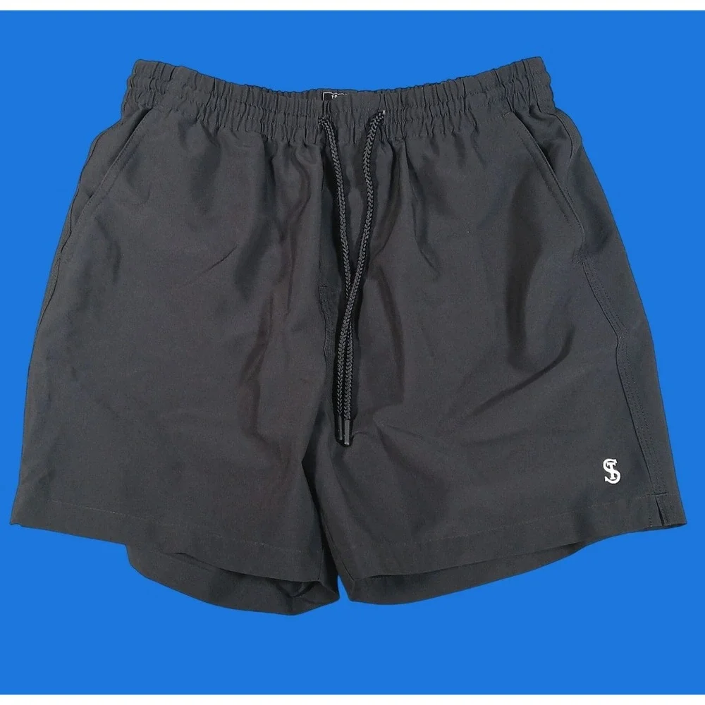 Todd Snyder Swim Trunks Mens S Black Sporty Performance Beachwear 2020s Modern